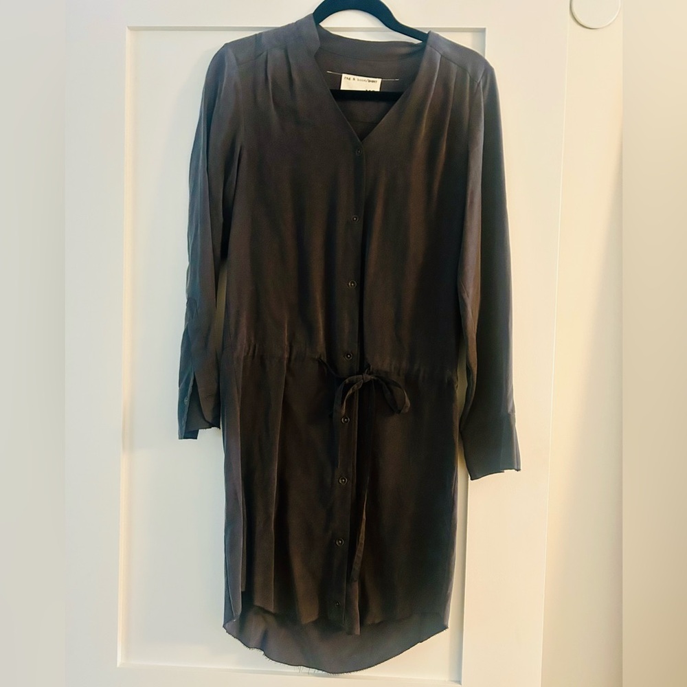 Rag & Bone Charcoal Button-Up Shirt